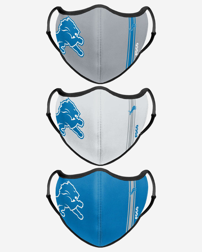 Detroit Lions Sport 3 Pack Face Cover FOCO - FOCO.com