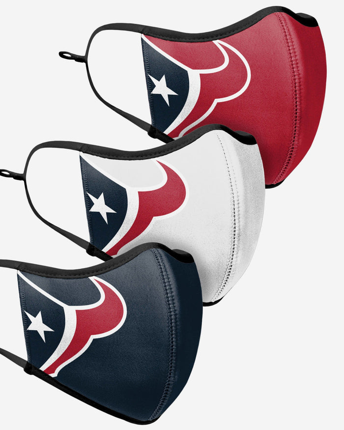 Houston Texans Sport 3 Pack Face Cover FOCO - FOCO.com