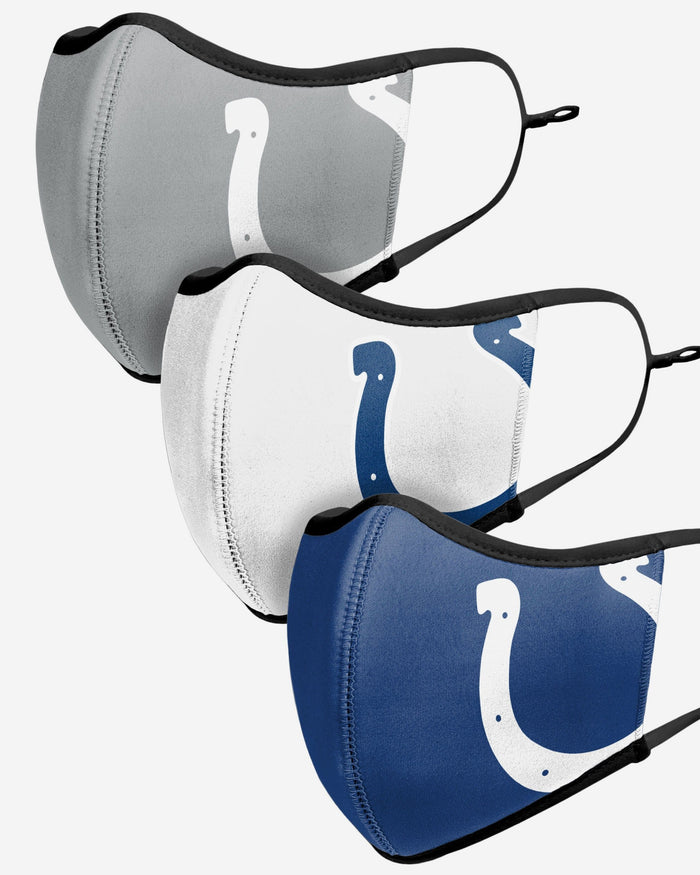 Indianapolis Colts Sport 3 Pack Face Cover FOCO - FOCO.com