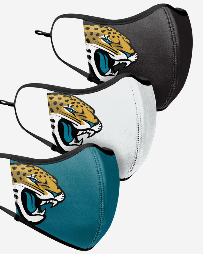 Jacksonville Jaguars Sport 3 Pack Face Cover FOCO - FOCO.com