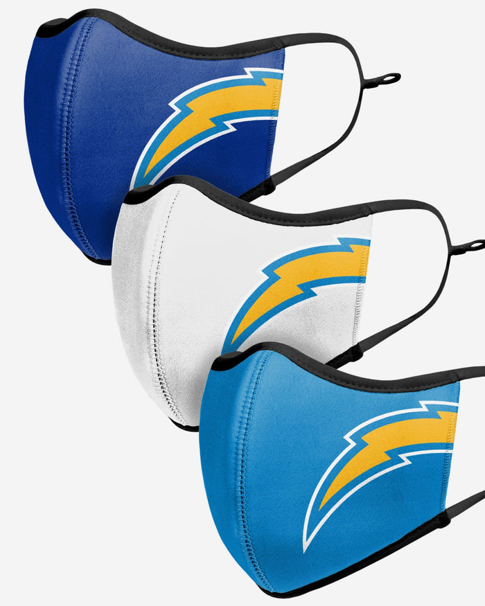 Los Angeles Chargers Sport 3 Pack Face Cover FOCO - FOCO.com