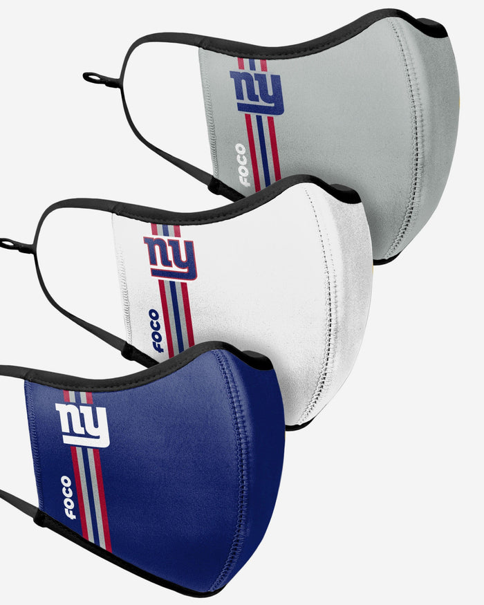 New York Giants Sport 3 Pack Face Cover FOCO - FOCO.com