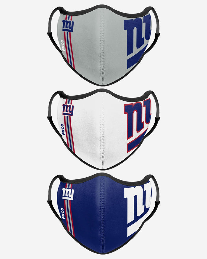 New York Giants Sport 3 Pack Face Cover FOCO - FOCO.com