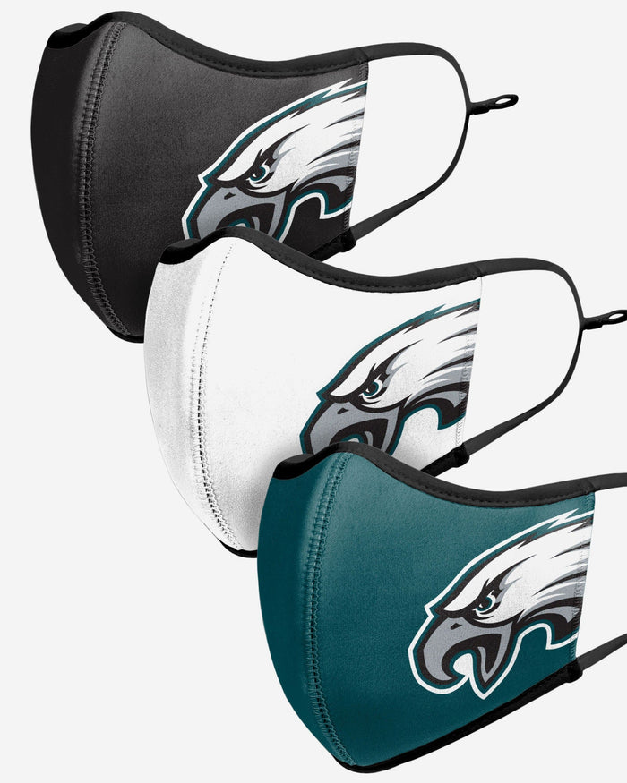 Philadelphia Eagles Sport 3 Pack Face Cover FOCO - FOCO.com