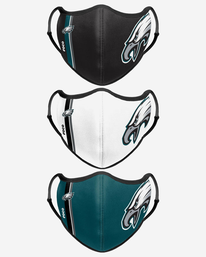 Philadelphia Eagles Sport 3 Pack Face Cover FOCO - FOCO.com