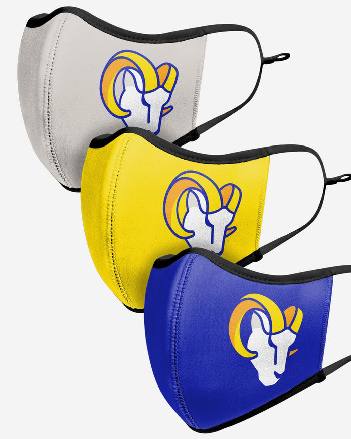 Los Angeles Rams Sport 3 Pack Face Cover FOCO - FOCO.com