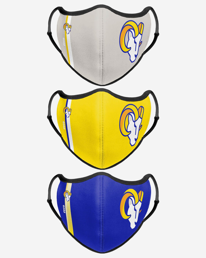 Los Angeles Rams Sport 3 Pack Face Cover FOCO - FOCO.com