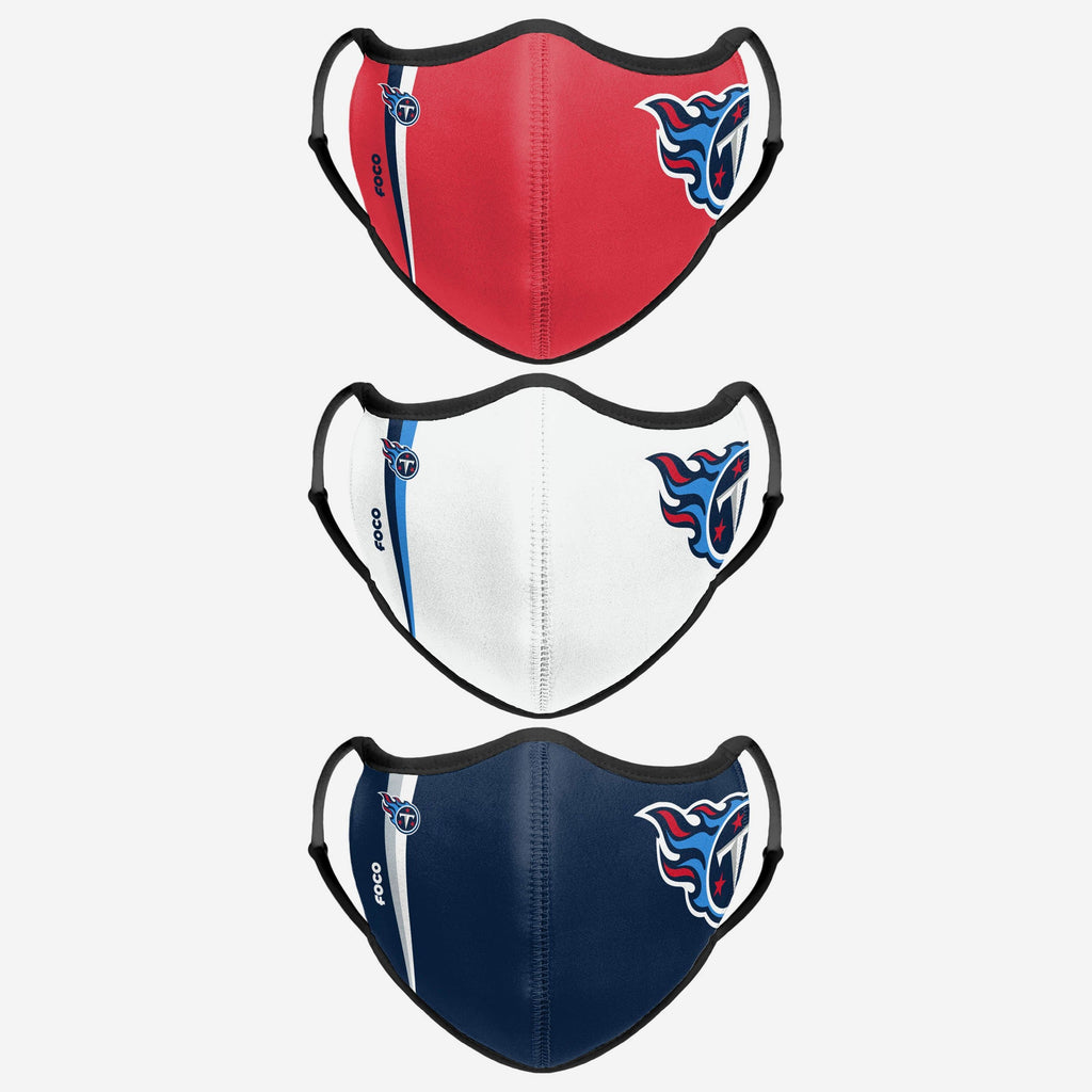 Tennessee Titans Sport 3 Pack Face Cover FOCO - FOCO.com