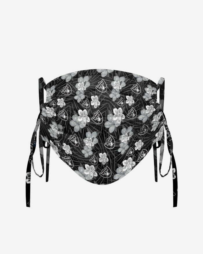 Las Vegas Raiders Hibiscus Tie-Back Face Cover FOCO - FOCO.com