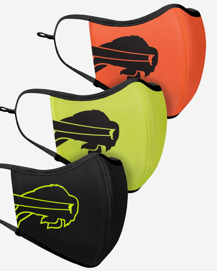 Buffalo Bills Highlights Sport 3 Pack Face Cover FOCO - FOCO.com