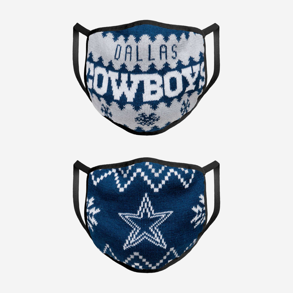 Dallas Cowboys Knit 2 Pack Face Cover FOCO - FOCO.com