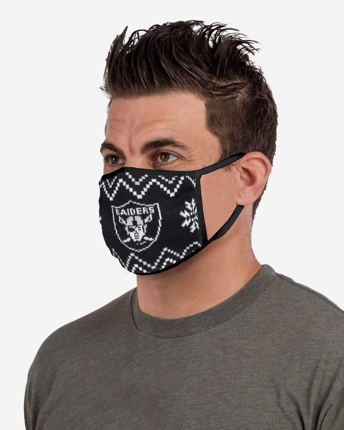 Las Vegas Raiders Knit 2 Pack Face Cover FOCO - FOCO.com