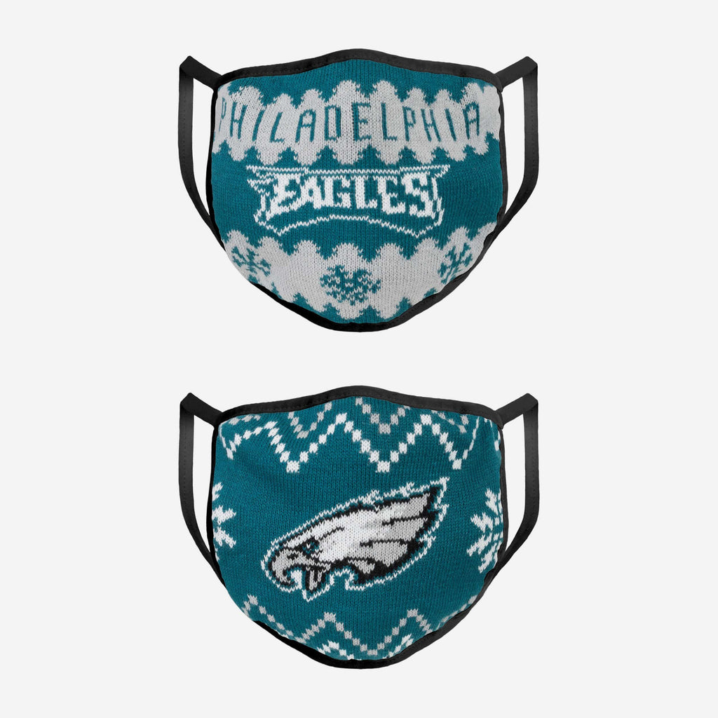 Philadelphia Eagles Knit 2 Pack Face Cover FOCO - FOCO.com