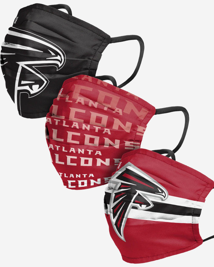 Atlanta Falcons Matchday 3 Pack Face Cover FOCO Adult - FOCO.com