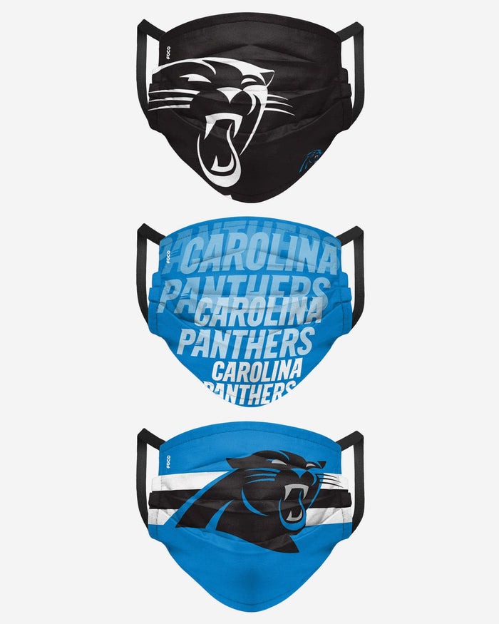 Carolina Panthers Matchday 3 Pack Face Cover FOCO - FOCO.com