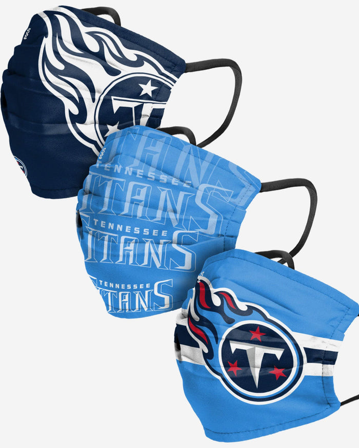 Tennessee Titans Matchday 3 Pack Face Cover FOCO Adult - FOCO.com