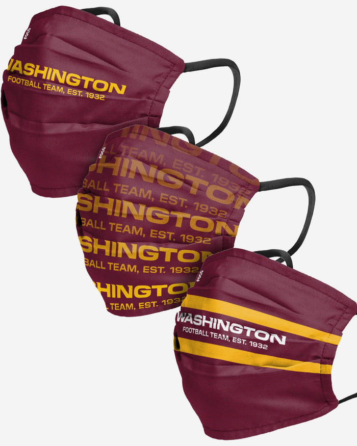 Washington Commanders Matchday 3 Pack Face Cover FOCO - FOCO.com