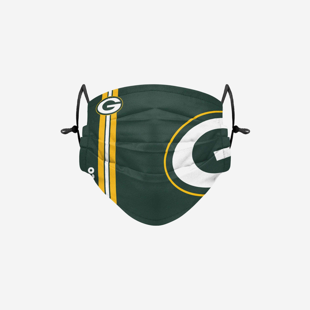 Green Bay Packers On-Field Sideline Logo Face Cover FOCO Adult - FOCO.com