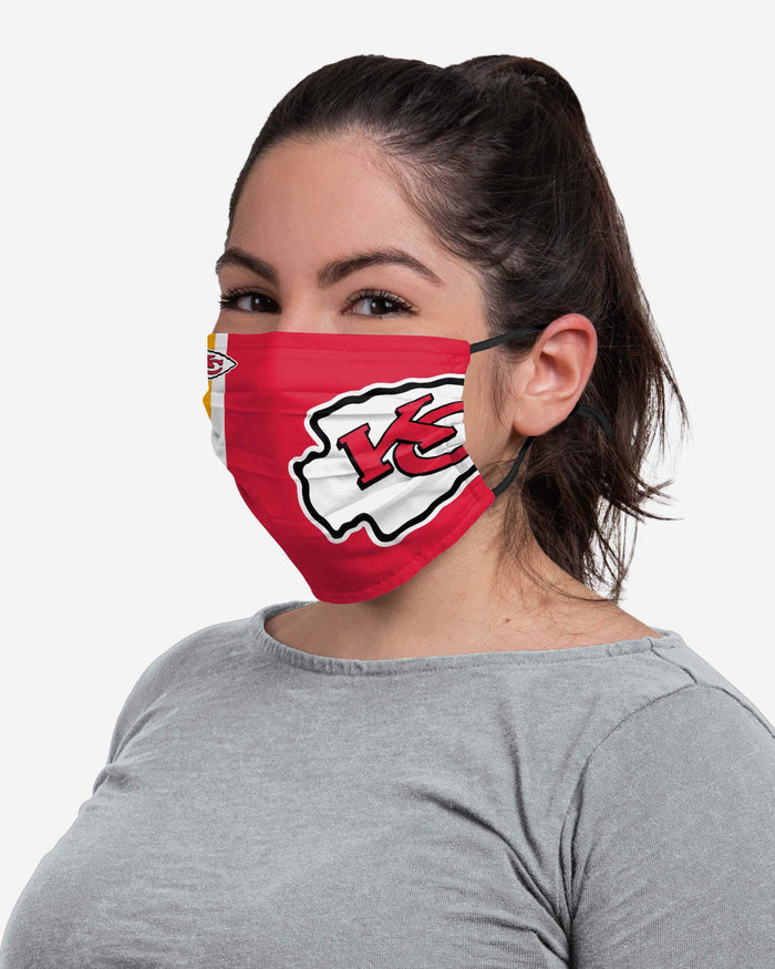 Kansas City Chiefs On-Field Sideline Logo Face Cover FOCO - FOCO.com