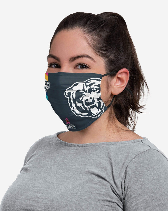 Chicago Bears Crucial Catch Adjustable Face Cover FOCO - FOCO.com