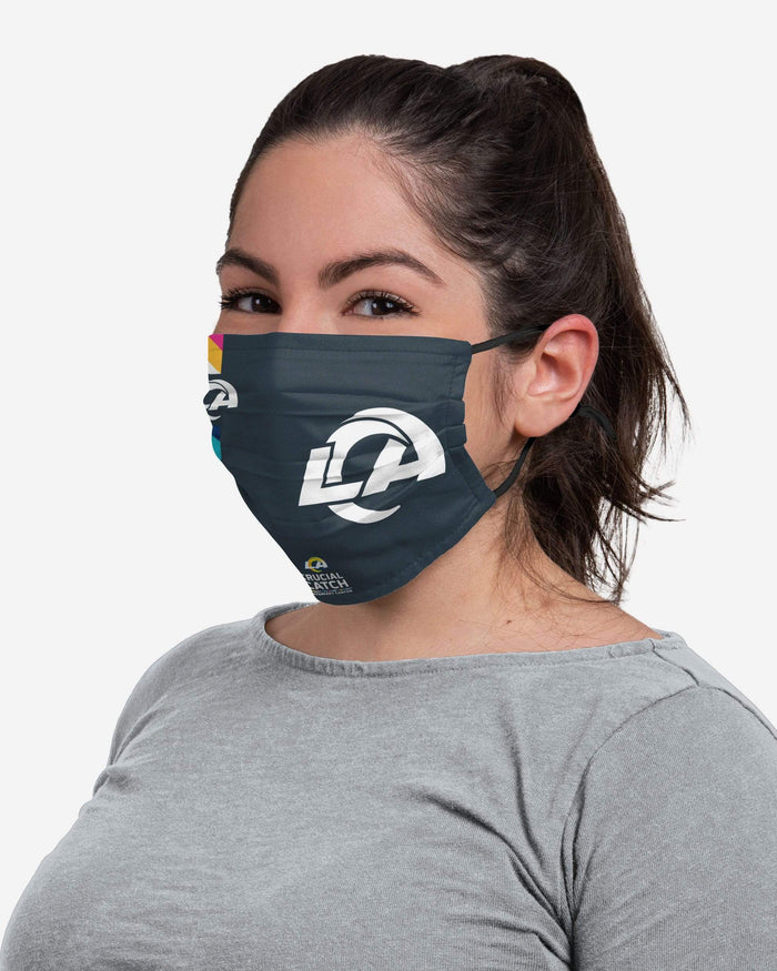 Los Angeles Rams Crucial Catch Adjustable Face Cover FOCO - FOCO.com