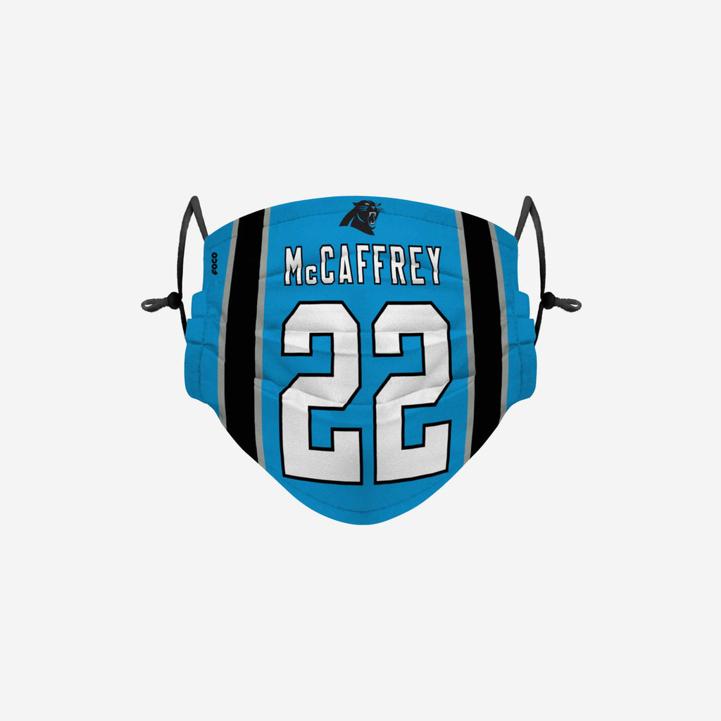 Christian McCaffrey Carolina Panthers Adjustable Face Cover FOCO - FOCO.com