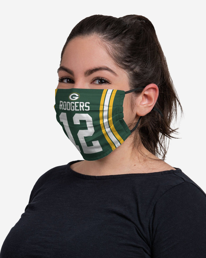 Aaron Rodgers Green Bay Packers Adjustable Face Cover FOCO - FOCO.com