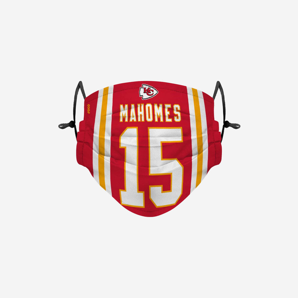 Patrick Mahomes Kansas City Chiefs Adjustable Face Cover FOCO - FOCO.com