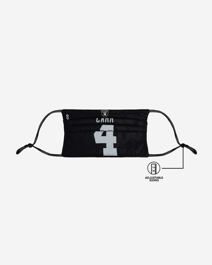 Derek Carr Las Vegas Raiders Adjustable Face Cover FOCO - FOCO.com