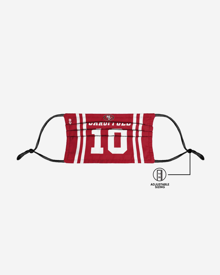 Jimmy Garoppolo San Francisco 49ers Adjustable Face Cover FOCO - FOCO.com