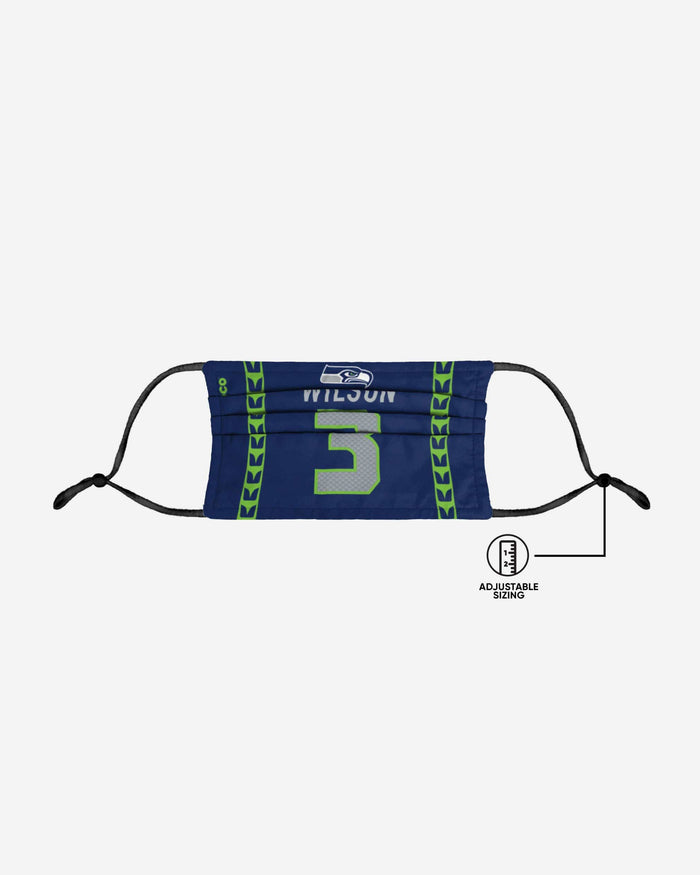 Russell Wilson Seattle Seahawks Adjustable Face Cover FOCO - FOCO.com