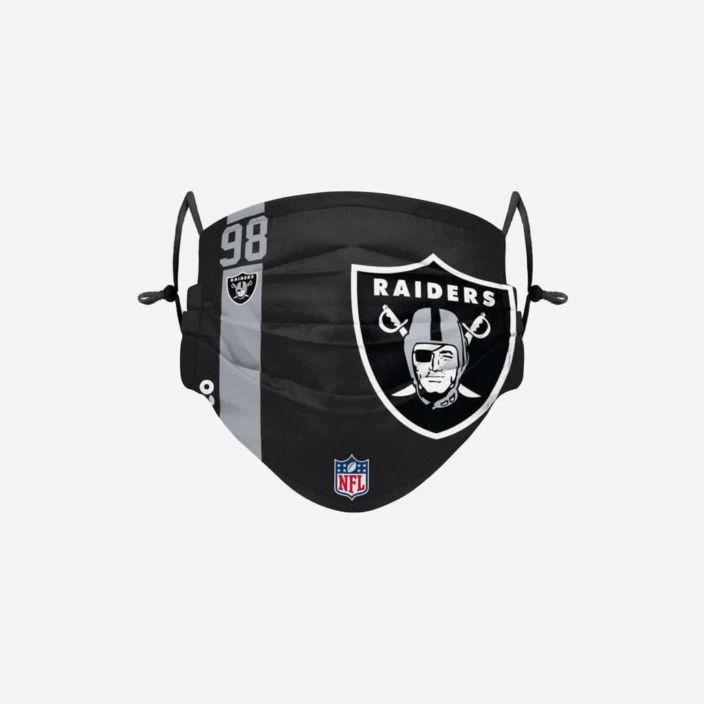Maxx Crosby Las Vegas Raiders On-Field Sideline Logo Face Cover FOCO - FOCO.com
