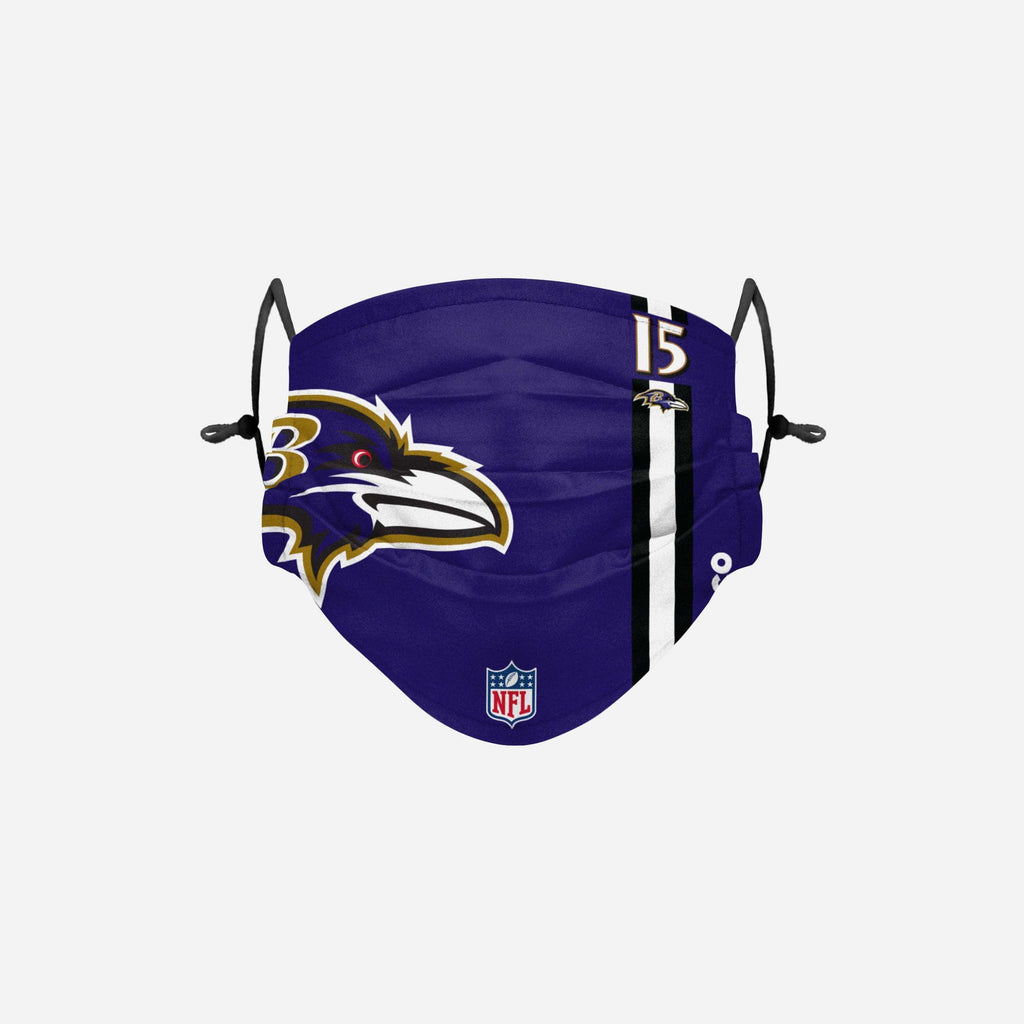 Marquise Brown Baltimore Ravens On-Field Sideline Logo Face Cover FOCO - FOCO.com