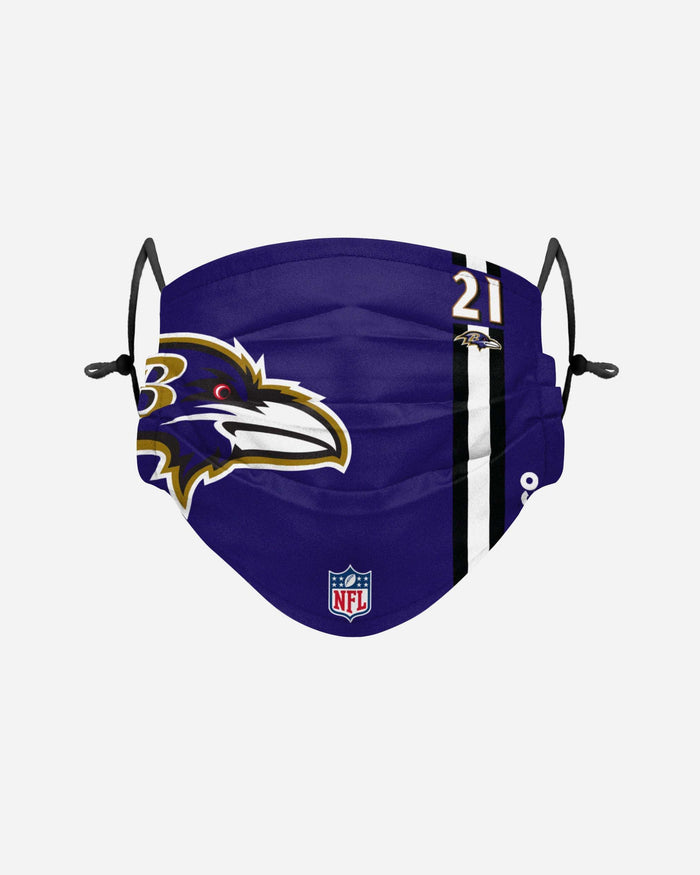 Mark Ingram Jr Baltimore Ravens On-Field Sideline Logo Face Cover FOCO - FOCO.com