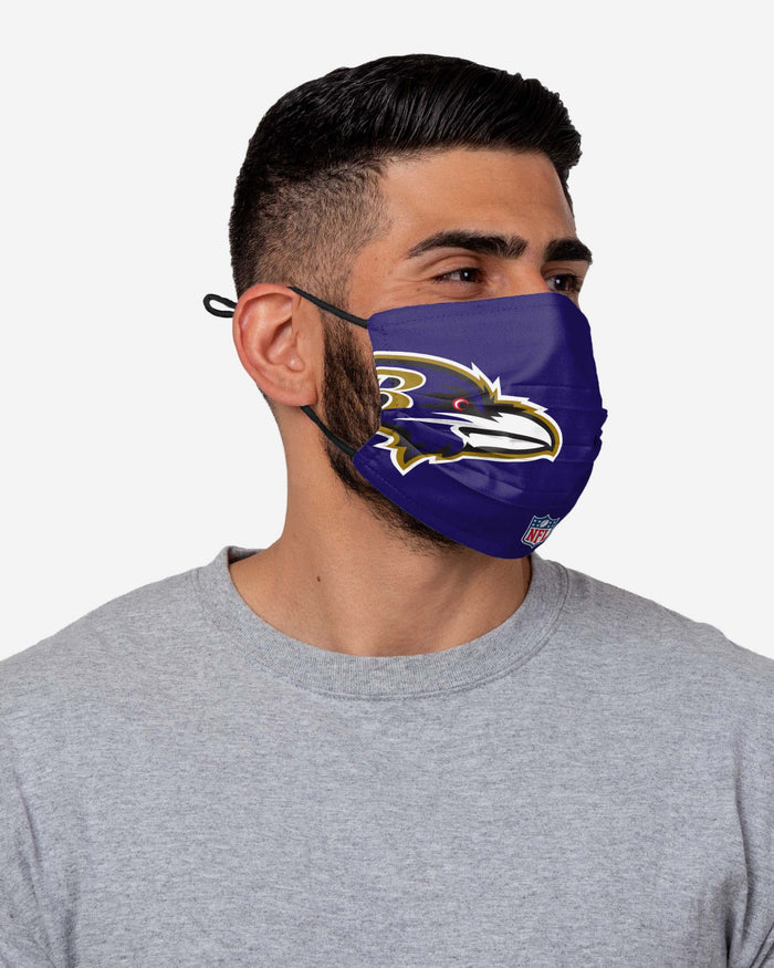 Mark Ingram Jr Baltimore Ravens On-Field Sideline Logo Face Cover FOCO - FOCO.com