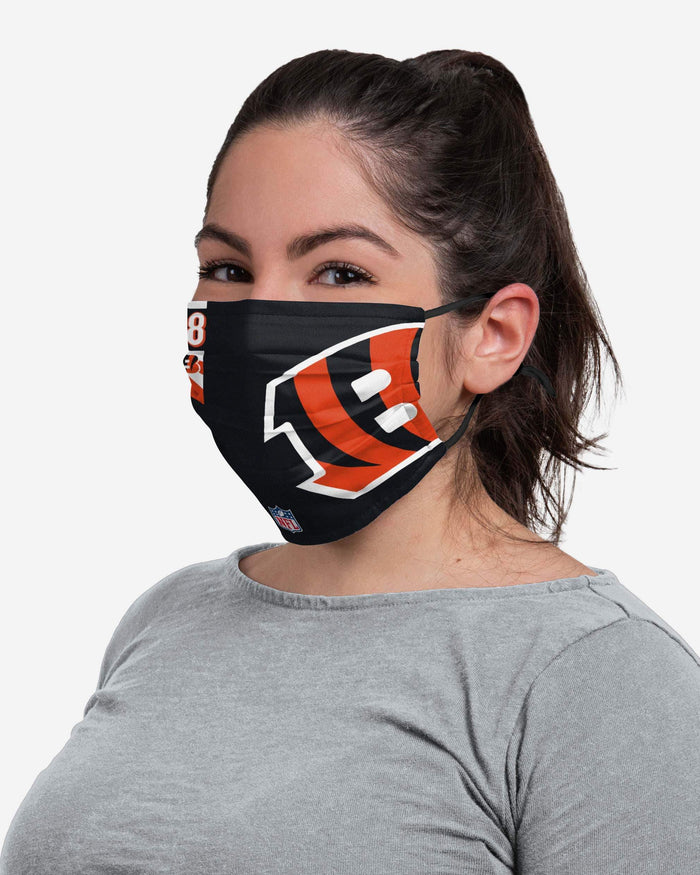 AJ Green Cincinnati Bengals On-Field Sideline Logo Face Cover FOCO - FOCO.com