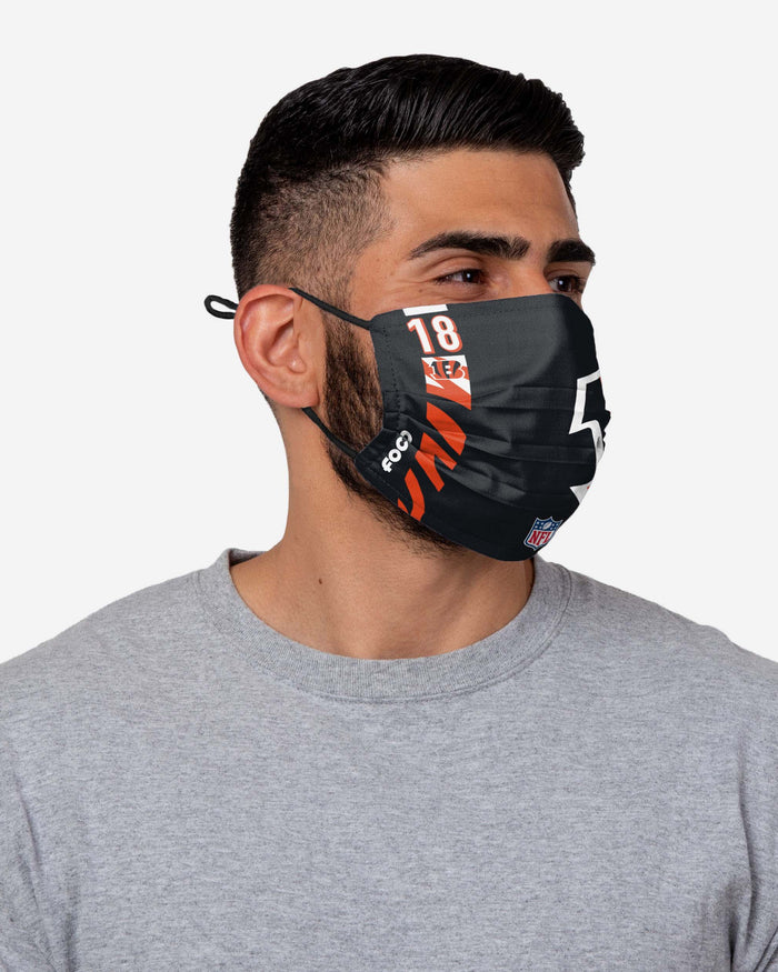 AJ Green Cincinnati Bengals On-Field Sideline Logo Face Cover FOCO - FOCO.com