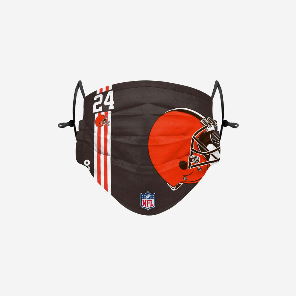 Nick Chubb Cleveland Browns On-Field Sideline Logo Face Cover FOCO - FOCO.com