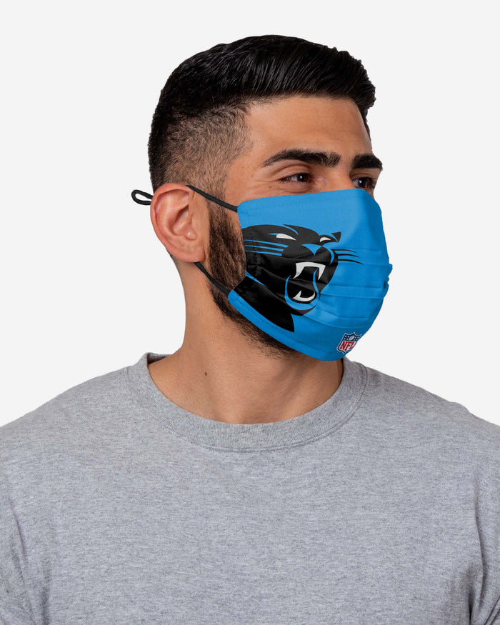 Christian McCaffrey Carolina Panthers On-Field Sideline Logo Face Cover FOCO - FOCO.com