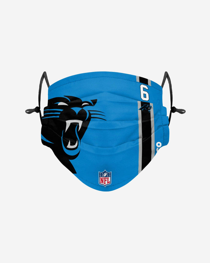 Phillip Walker Carolina Panthers On-Field Sideline Logo Face Cover FOCO - FOCO.com