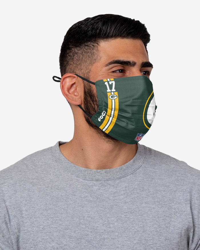 Davante Adams Green Bay Packers On-Field Sideline Logo Face Cover FOCO - FOCO.com