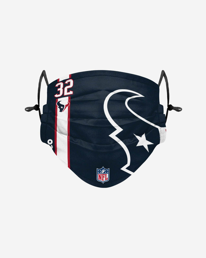 Lonnie Johnson Jr Houston Texans On-Field Sideline Logo Face Cover FOCO - FOCO.com