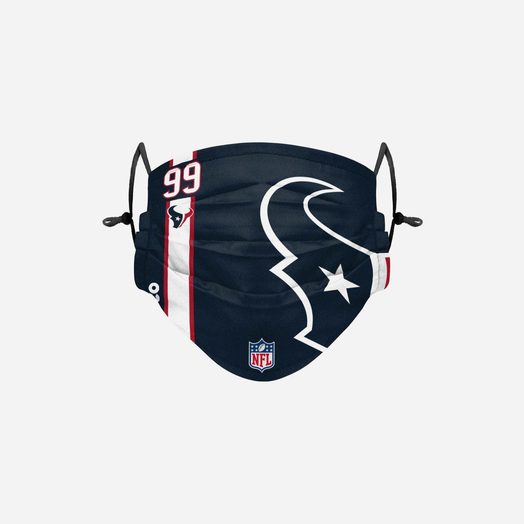 JJ Watt Houston Texans On-Field Sideline Logo Face Cover FOCO - FOCO.com