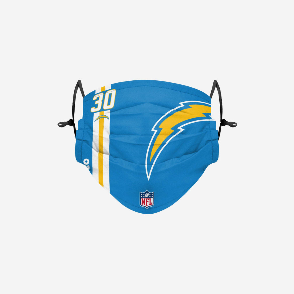 Austin Ekeler Los Angeles Chargers On-Field Sideline Logo Face Cover FOCO - FOCO.com