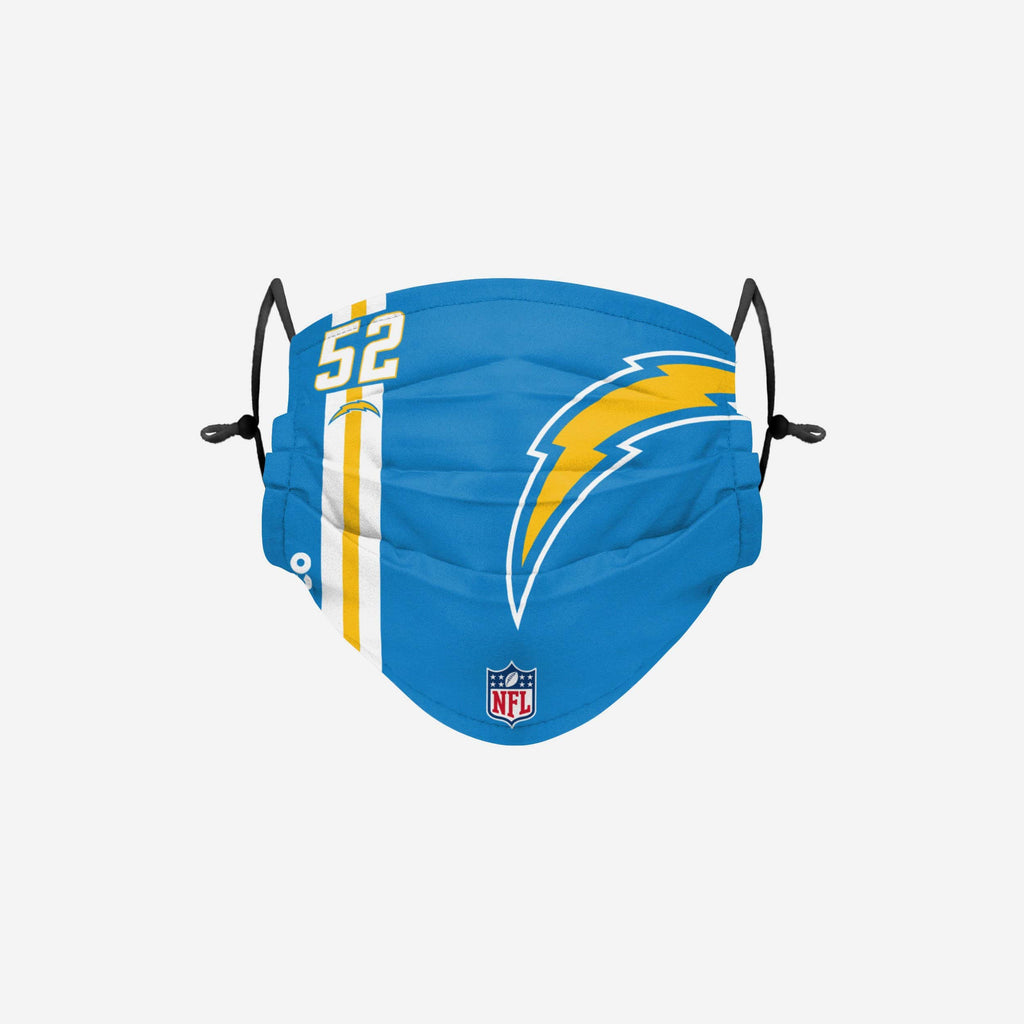 Denzel Perryman Los Angeles Chargers On-Field Sideline Logo Face Cover FOCO - FOCO.com