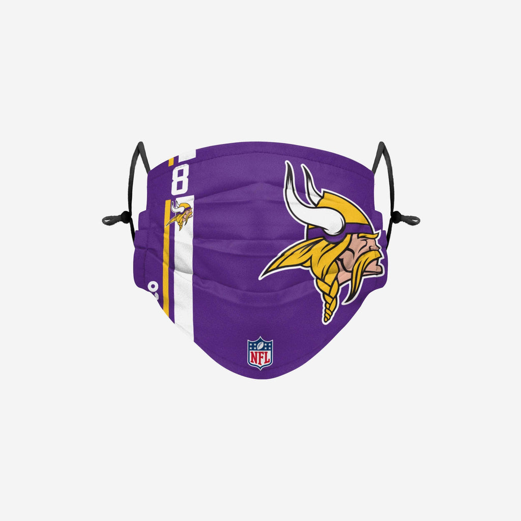 Kirk Cousins Minnesota Vikings On-Field Sideline Logo Face Cover FOCO - FOCO.com