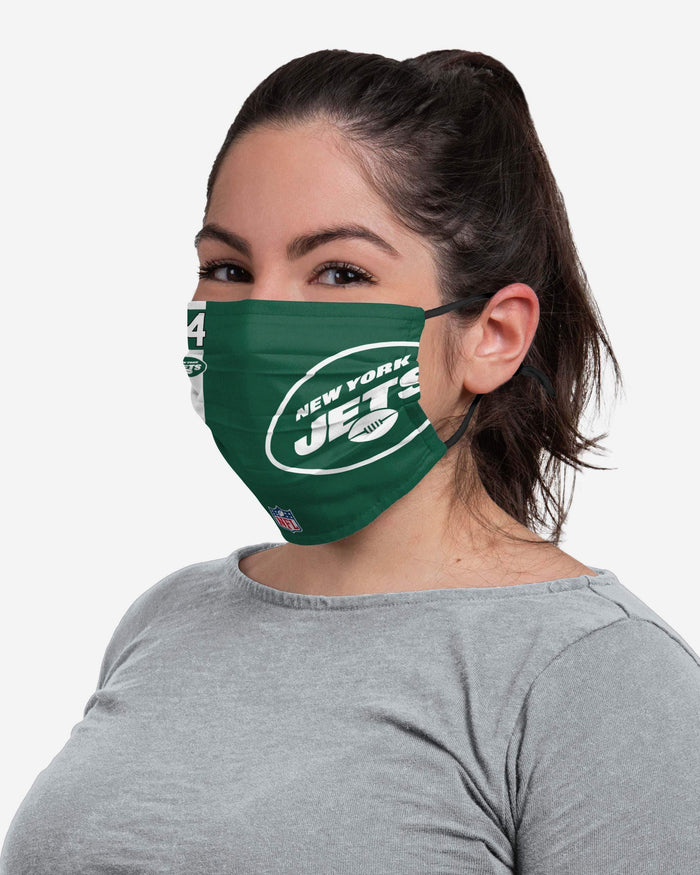 Sam Darnold New York Jets On-Field Sideline Logo Face Cover FOCO - FOCO.com