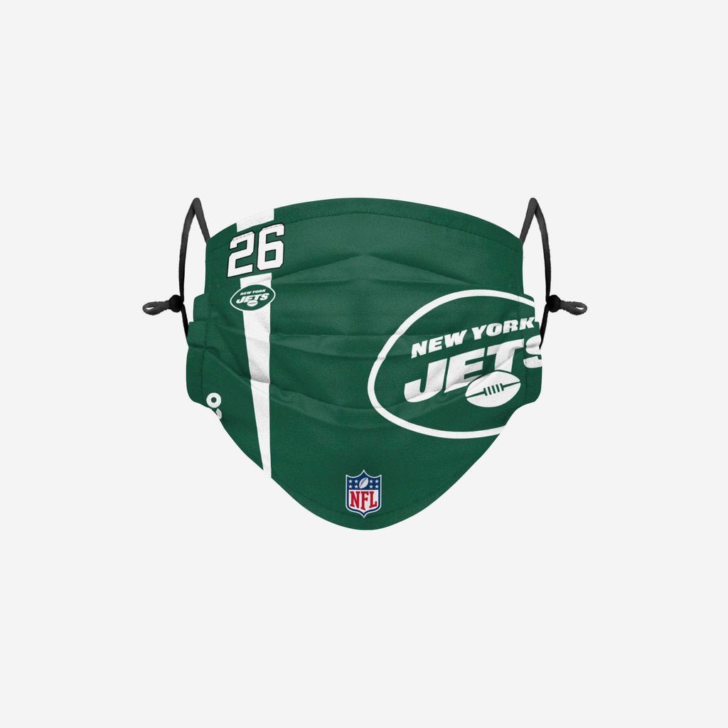 Le'Veon Bell New York Jets On-Field Sideline Logo Face Cover FOCO - FOCO.com