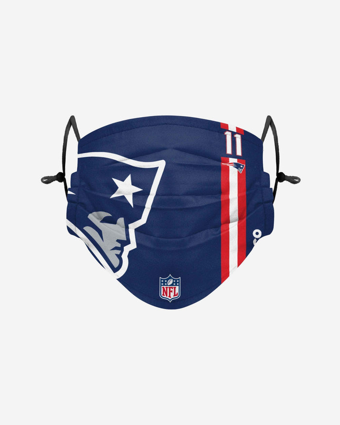 Julian Edelman New England Patriots On-Field Sideline Logo Face Cover FOCO - FOCO.com