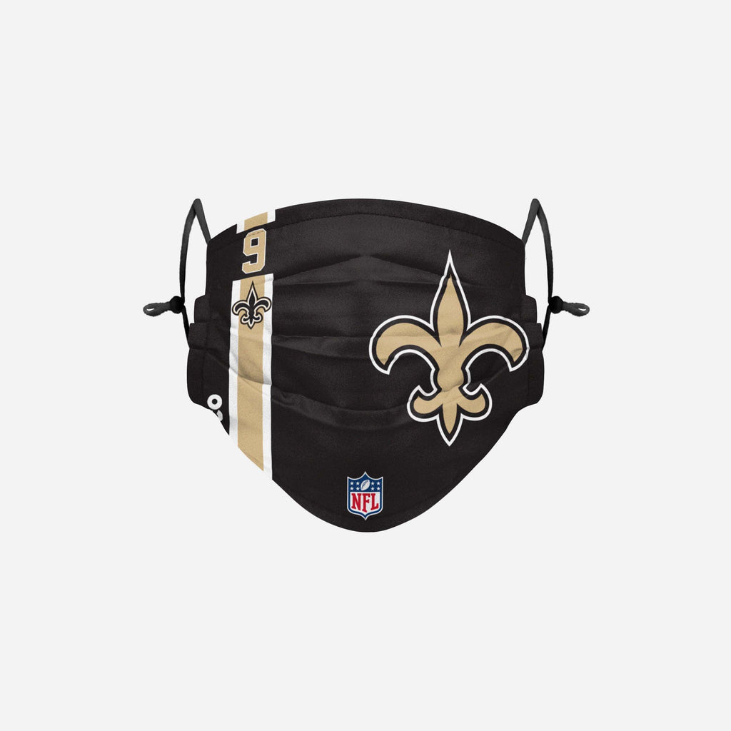 Drew Brees New Orleans Saints On-Field Sideline Logo Face Cover FOCO Adult - FOCO.com